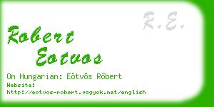 robert eotvos business card